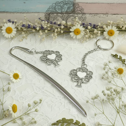 ciondolo metallo zama albero della vita cuore traforato placca applicazione piastra pendente, portachiavi, segnalibro charms uso ricordini gadget souvenir segnalibro pensierini bomboniere