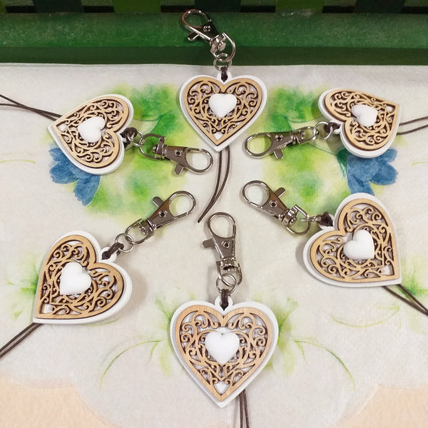 30 Portachiavi Strumenti Musicali - Set Per Bomboniere, Feste A Tema, Regali Per Musicisti, Ukulele, Chitarra, Pianoforte - Foto 9