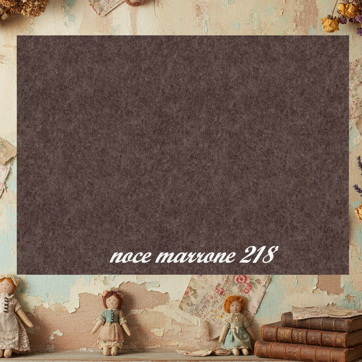 marrone noce 218 per bambola di pupazzo Renkalik presenta feltro termo-modellabile termoformabile ecofelt ecologico stoffa tessuto termoformabile per tecnica stampi fiori Natale pupazzeria