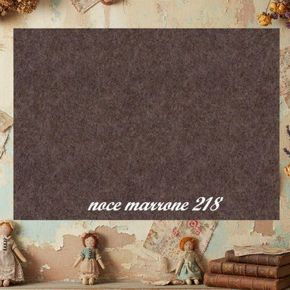 marrone noce 218 per bambola di pupazzo Renkalik presenta feltro termo-modellabile termoformabile ecofelt ecologico stoffa tessuto termoformabile per tecnica stampi fiori Natale pupazzeria