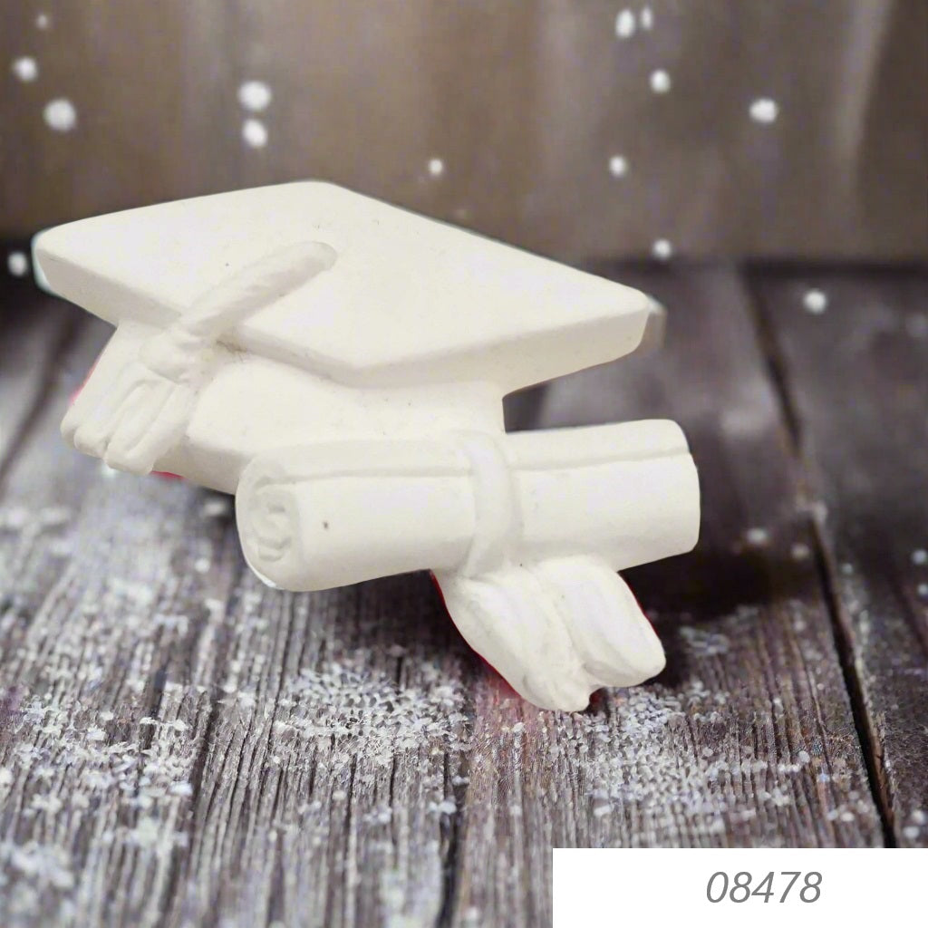 cappello tocco naturale di gesso 4 cm shop online gessetti da profumare bomboniere fai da te packaging confezioni segnaposto laurea