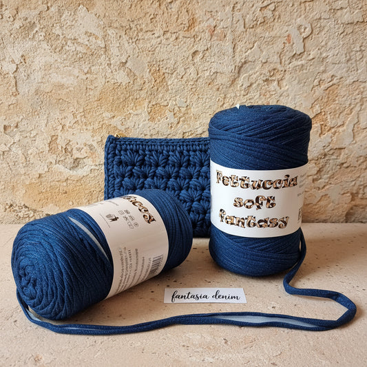 fantasia denim fettuccia soft mas lycra borse uncinetto pochette borsellini