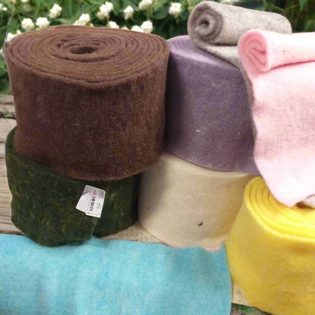 colori vetrina nastro di feltro lana cotta panno da infeltrire per decorazioni addobbi natalizi rivestire vasi di terracotta base albero natale sagome palline polistirolo bambole di pezza
