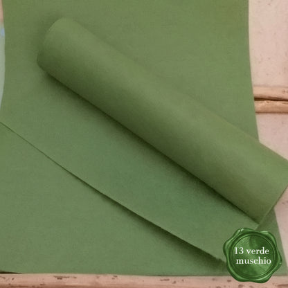 13 verde muschio pannolenci foglio feltro spessore 2 mm colori verde muschio uso fai da te fiori stelle natalizie botanica agrifoglio vischio cappello babbo gnomo natale fuoriporta