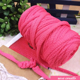 rosa corallo fettuccia uncinetto borse crochet bags estate moda mare collane bracciali pochette marshmallow punto puff schema rete
