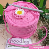 rosa-pink 119911 stafil t-shirt garn stretch yarn fettuccia elasticizzata maglina cotone noodles per uncinetto borse crochet bags clutch cestini tappeti cuscini collane braccialetti ceste porta enfant scaldacollo natale