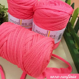 rosa surfinia tessuto nido d'ape arrotolata stafil noodles 119927 t-shirt garn stretch yarn fettuccia elasticizzata maglina per uncinetto borse pochette crochet amigurumi cestini natalizi tappeti cuscini collane braccialetti ceste porta enfant