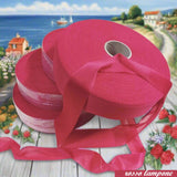 rosso lampone shop offerta vendita fettuccia stafil maglina jersey poliammide lycra soft-elastica colori moda estivi 2025 alta pizza larga piatta 4 cm uso borse uncinetto clutch bags crochet amigurumi cestini mare