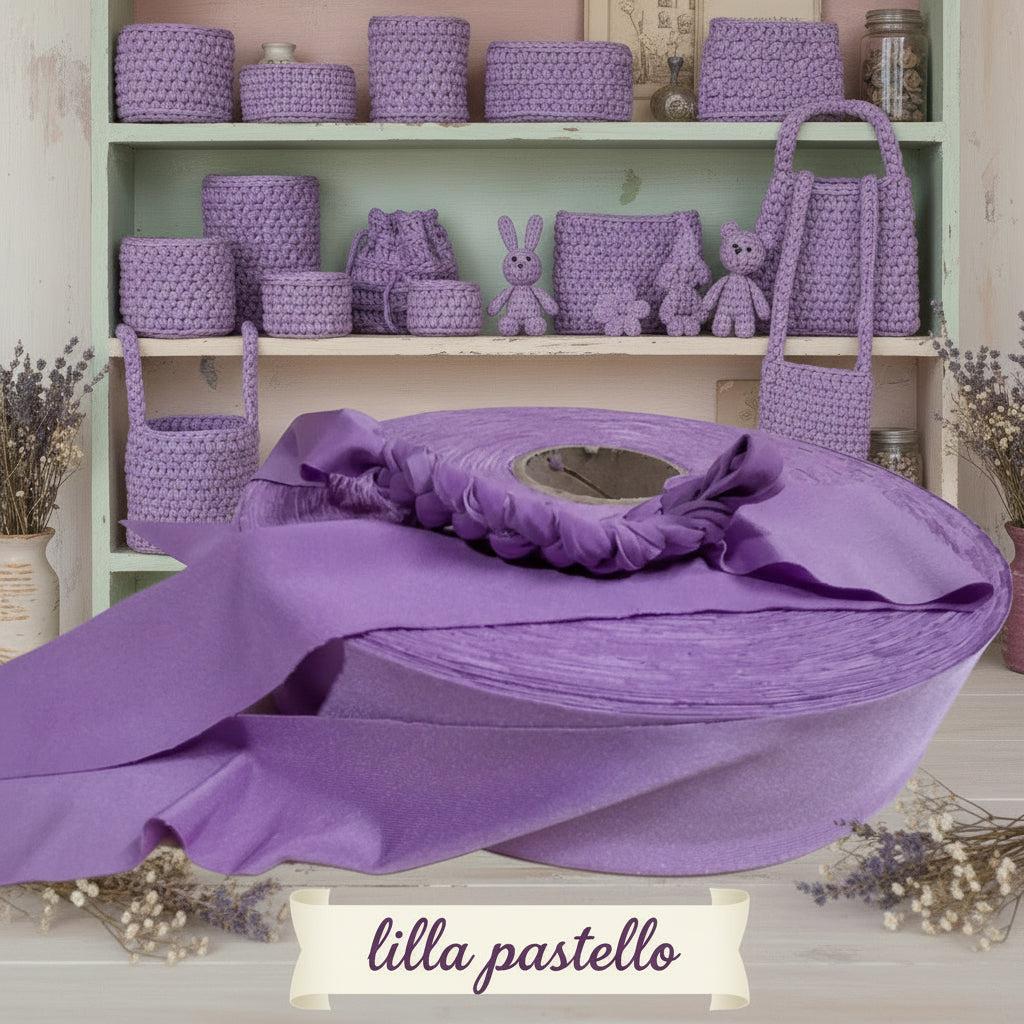 lilla pastello shop fettuccia maglina stafil jersey borse cestini tappeti uncinetto scaldacollo collane pochette clutch bags abbigliamento moda