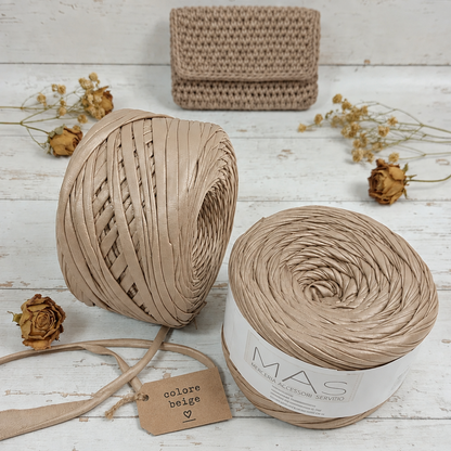 Fettuccia ecopelle soft ECO e Lycrapel borse uncinetto - MAS 5 colori