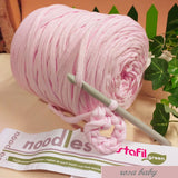 119911 rosa baby Noodles per bimba t-shirt garn fettuccia stafil elasticizzata di cotone stretch uso per borse uncinetto cestini tappeti cuscini collane culle porta enfant addobbi fiocco nascita