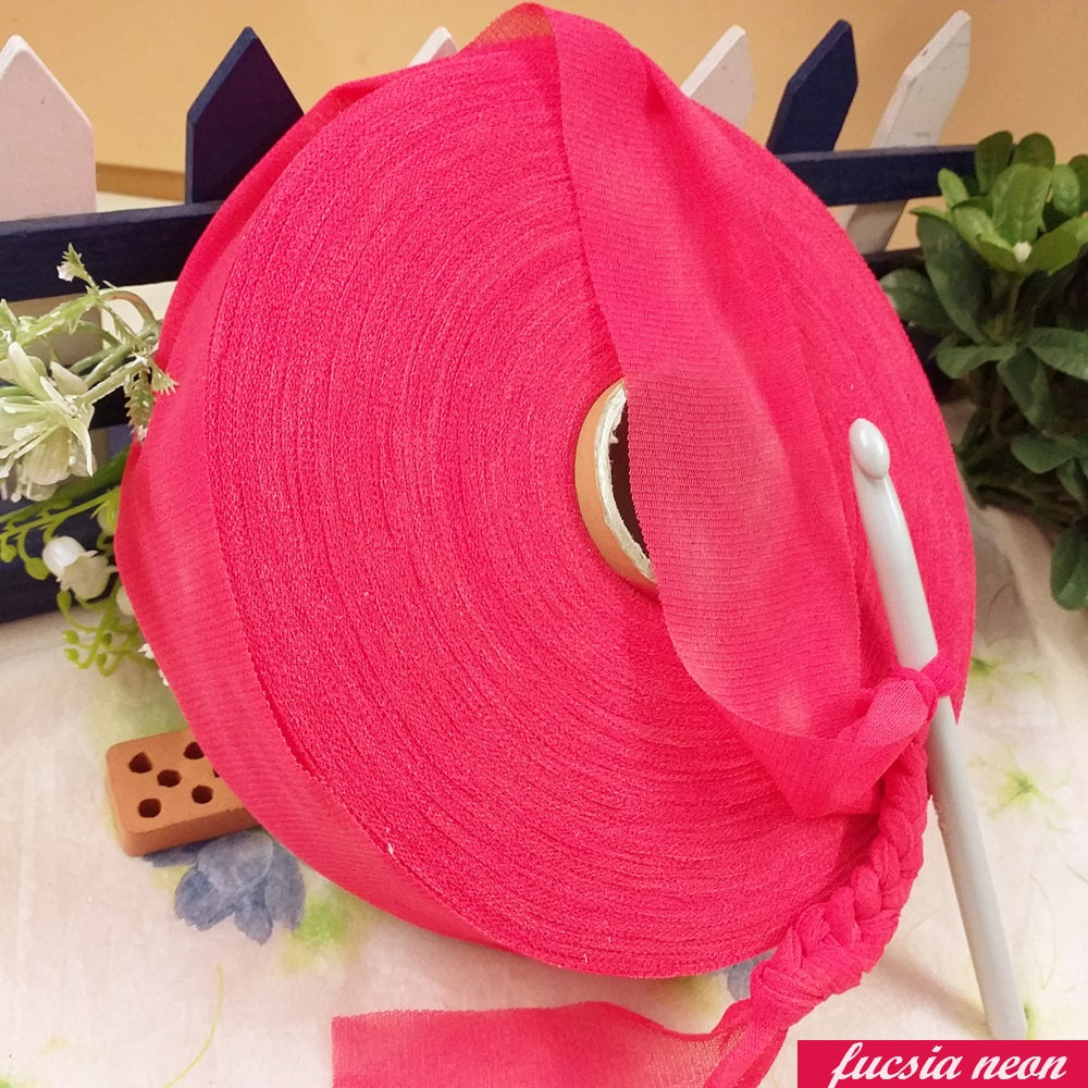 Stock Lycra 4 Cm Fettuccia Elasticizzata Uncinetto Borse Cestini Tulle - Foto 13