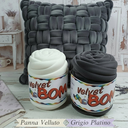 panna e grigio platino
Cucirini Tre Stelle bombix velluto 1/2 kg fettuccia ripiena marshmallow filato borse gigante grosso spesso imbottito chunky bags tubolare intrecciare a mano senza uncinetto per pochette