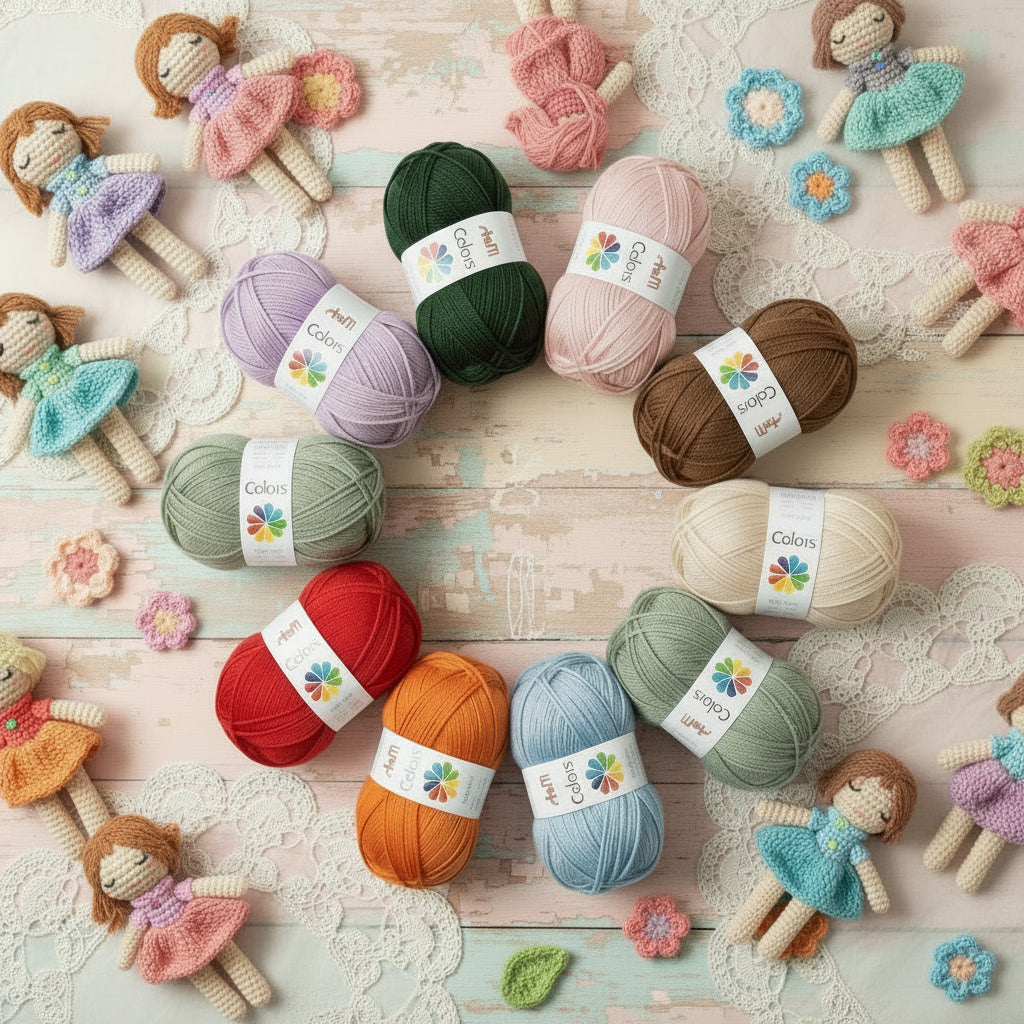 colori vivaci pastello shabby lana acrilica sintetica gomitoli per Ferri lavori a maglia e uncinetto vetrina eco-friendly uso filato sferruzzare maglione amigurumi decorazioni natalizie