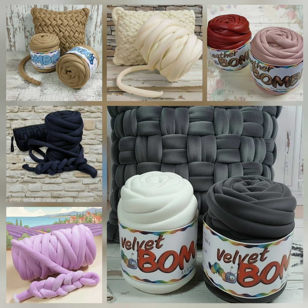 colori moda fashion nuovi velluto velvet metallico ecopelle teddy 1/2 o 1 kg fettuccia ripiena marshmallow filato borse gigante grosso spesso imbottito chunky bags tubolare intrecciare a mano senza uncinetto pochette o ghirlanda fuoriporta nascita san valentino cestino tappeto cuscino pochette