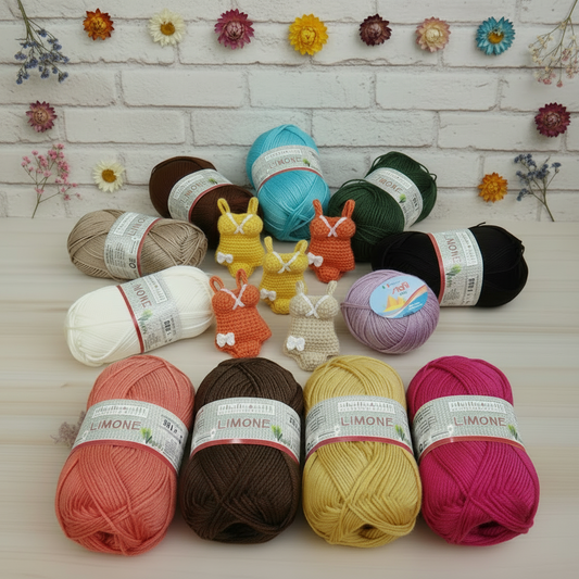 Limone Stafil-Schoeller filo cotone grosso filato top quality per uncinetto e ferri lavori a maglia top stole costume copri spalle amigurumi cuori bambole miniature