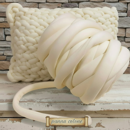 panna cotone 1/2 kg fettuccia ripiena marshmallow filato borse gigante Cucirini tre stelle bombix grosso spesso imbottito chunky bags tubolare intrecciare a mano senza uncinetto pochette shopper