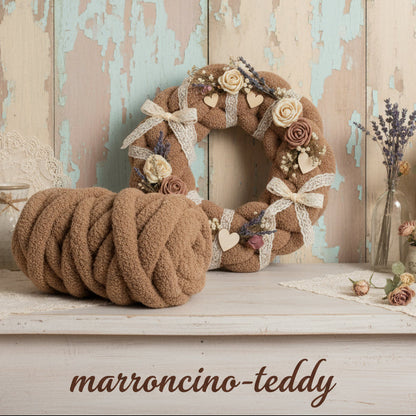 Velluto e cotone filato marshmallow borse chunky gigante imbottito
