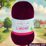 bordeaux 188 filo cotone uncinetto filato grosso schoeller-stahl limone lana leggera uso copertine maglie costumi top uncinetto