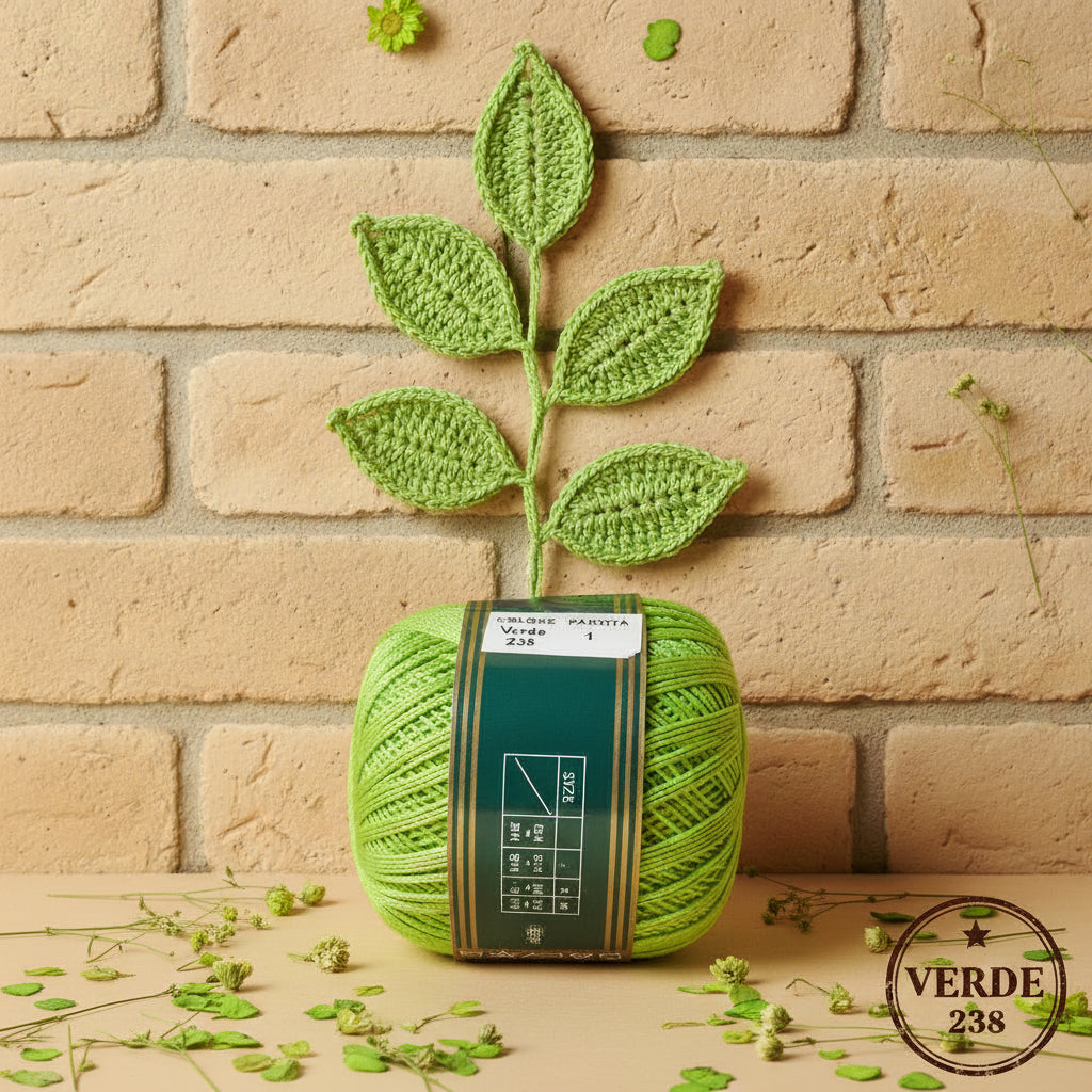 verde 238 filo di scozia profilo filato cotone uncinetto pregiato n 8 per uncino 1-1.5 uso amigurumi foglie fiori