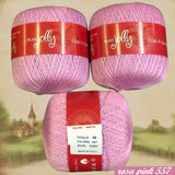 filati jolly rosa pink made italy filo cotone per uncinetto 1.25-1.75 offerta gomitoli uso crochet corredino bambine copertine scarpine cuffie scialle poncho costume lavori a maglia con ferri da calza