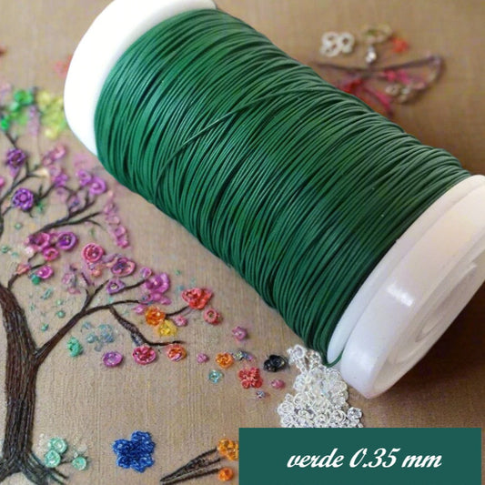 fili di ferro fioristi 0.35 mm verde stafil marianne hobby per creare fiori perline fommy crepla velluto pannolenci fiorellini