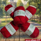 filo rosso 009 filato gomitoli uncinetto cucirini tre stelle fior di cotone grosso art 0360 mercerizzato uso amigurumi pupazzi bambole crochet borse costumi abbigliamento arredamento