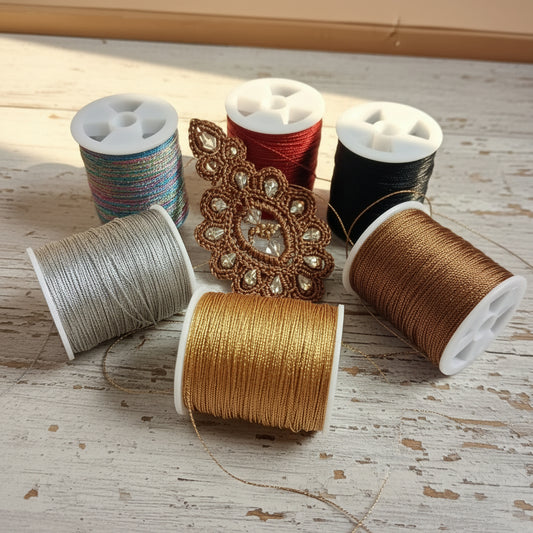 colori filo lurex sottile da 0.42 mm per gioielli uncinetto e macramè fine con filato luccicante brillante glitterato