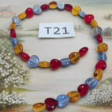 cuoricini misti colorati perle di vetro veneziano stile Murano vendita a fili shop offerta stock uso fai da te bigiotteria di collane perline bracciali