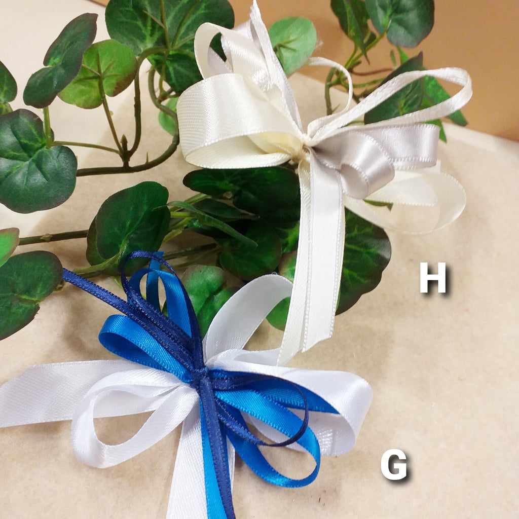 200 Fiocchetti Nastro Raso Rosa - Mini Fiocchi Per Bomboniere, Matrimoni, Compleanni - Foto 7