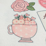 tazza di dolci cuoricini pois scozzesi piantine rosa grande sagome del pannello auguri festa della mamma pannolenci stampato creare decorazioni addobbi chiudipacco vetrinistica gadget souvenir