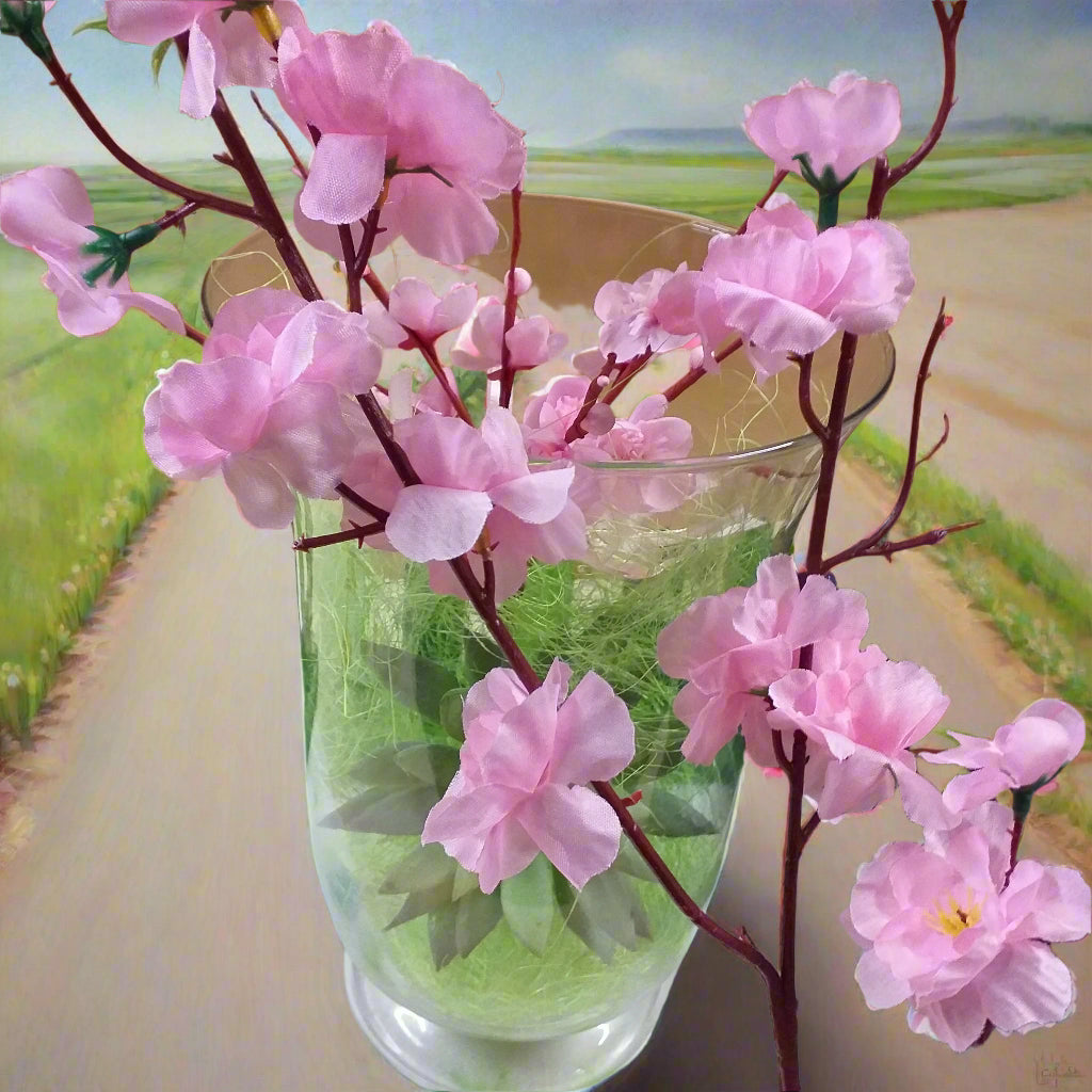 duoyif Vite Artificiale Di Fiori Di Ciliegio, Fiore Artificiale Vines