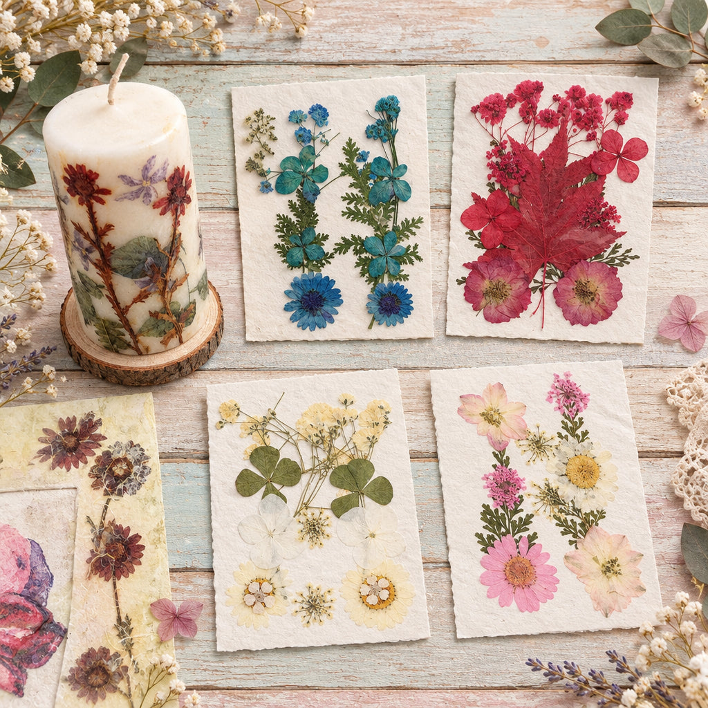idea quadro portafoto candela offerte stock shop negozio online vendita fiori pressati secchi essiccati uso per idee creative decorative decoupage pittorico decorazioni pasquali packaging vetrinistica su carta a mano quadri fioristi confezionamento con resina trasparente