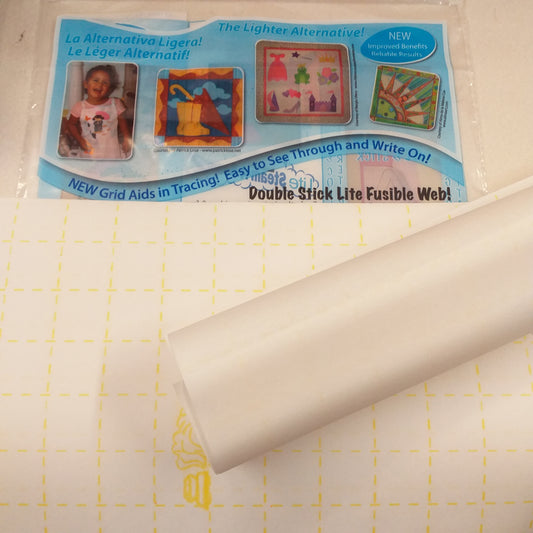 nuova quadrettatura nel tracciato facile da tagliare e scrivere versione light Stafil-The Warm Company Lite Steam-A-seam 2 fiselina teletta termoadesiva la più amata da quilter hobbisti e sarti per unire tessuti stoffa termoadesiva con ferro da stiro vendita fogli termoindurente collante uso fai da te borse