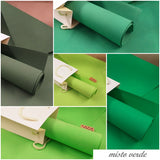 misto verde chiaro scuro muschio smeraldo pastello gomma eva crepla per creare fiori di fommy seta sottile 0.7 mm uso realizzare foglie rose