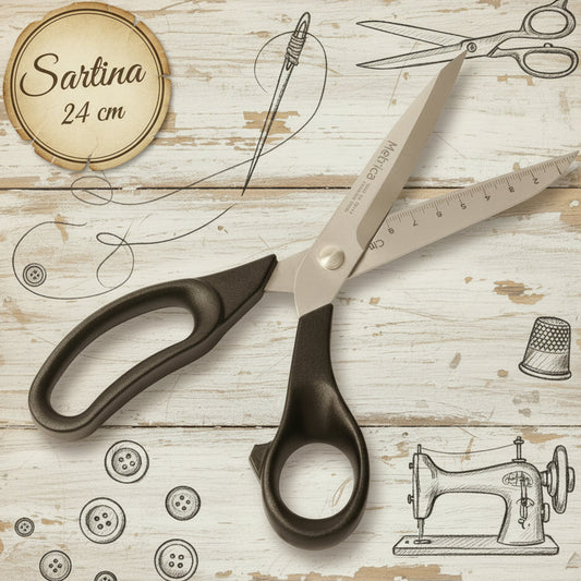 forbice metrica sartina serie 6 cucito creativo da 24 cm per tagliare tessuto stoffa nastri pannolenci