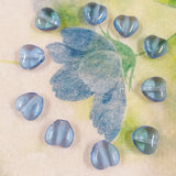 azzurro acquamarina perline 8 mm forma cuore vetro distanziali uso fai da te bracciali di perle cuoricini per bigiotteria gioielli bijoux festa mamma
