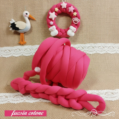 fucsia cotone 1/2 kg velluto fettuccia ripiena marshmallow filato borse gigante grosso spesso imbottito chunky bags tubolare intrecciare a mano senza uncinetto pochette