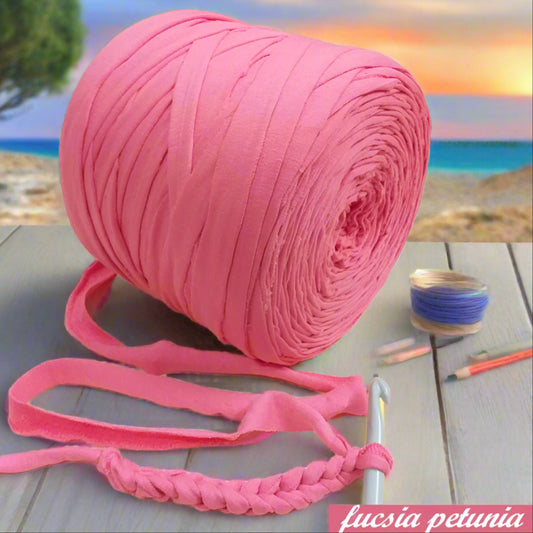 fucsia petunia fettuccia cotone elastico stafil Noodles per borse uncinetto estive pochette clutch bags sacca mare abbigliamento moda sportina borsina cestini bimbi pelosetti cucce culle
