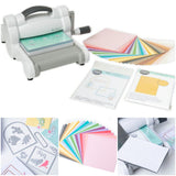 Starter kit Big Shot Sizzix Stafil aperta con piano da taglio piattaforma macchina manuale con manovella fustellatrice per tagliare fommy feltro gomma crepla legno di balsa metallo sottile composizione del kit cartoncini piani di taglio fustelle