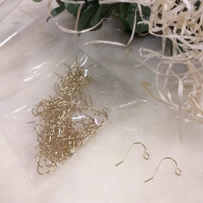 stock offerta amo di pesce ganci dorati chiusure orecchini monachelle aperte per fai da te bijoux gioielli di bigiotteria in perline metallo