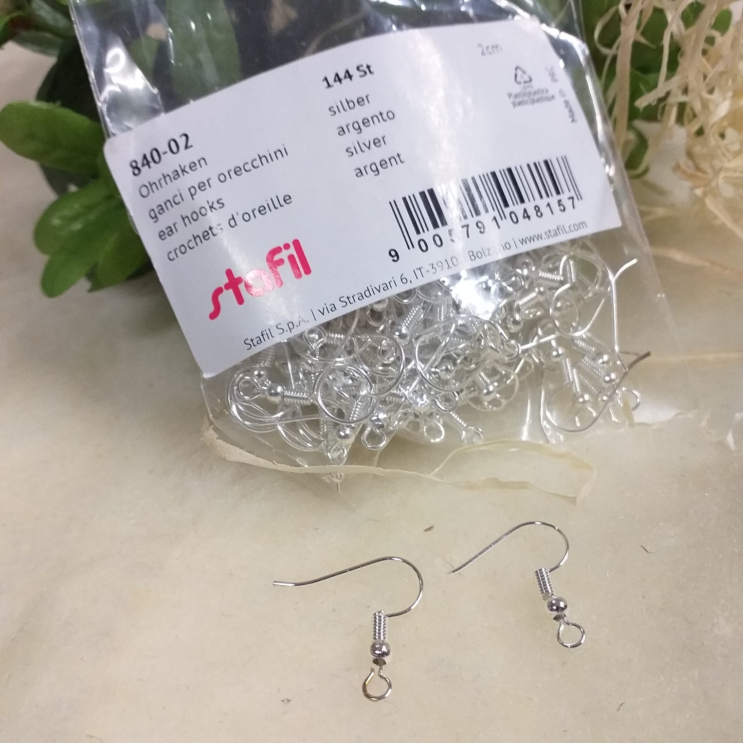 stock offerta amo di pesce ganci argentati chiusure orecchini monachelle aperte per fai da te bijoux gioielli di bigiotteria in perline metallo