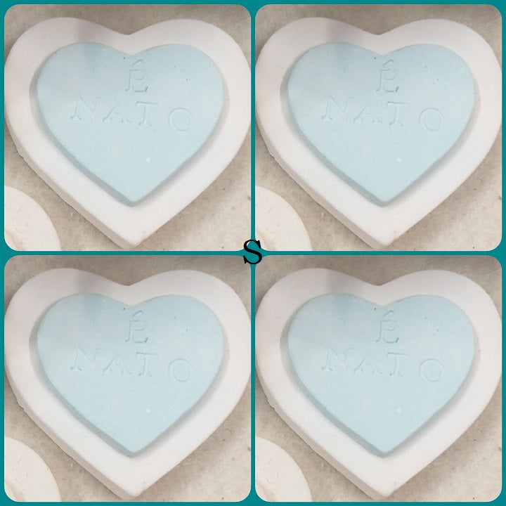 gessetti profumati è nato scritta frase maschietto bimbo celeste azzurro applicazioni lotto di offerta stock bomboniere ricordini baby shower Battesimo oggetti regalini nascita