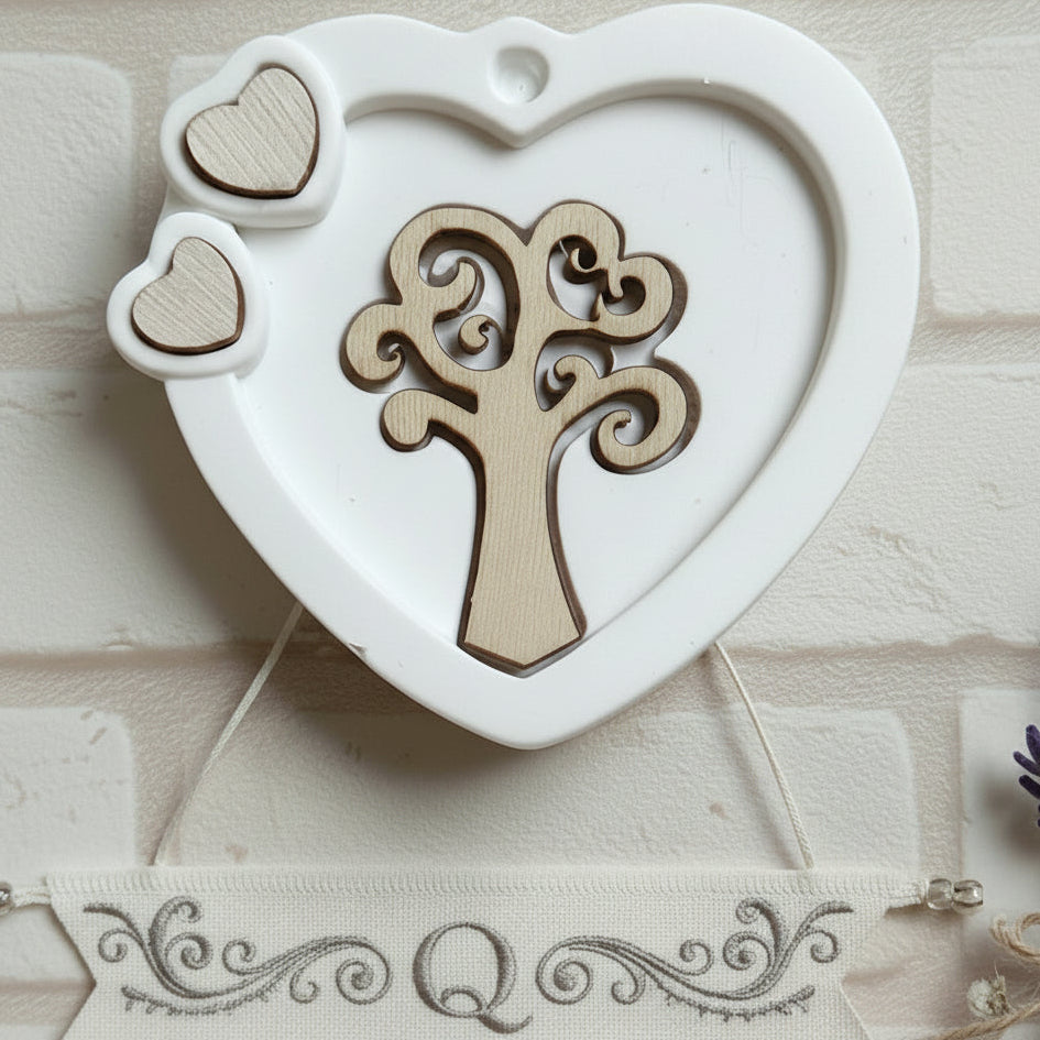 cuore gessetto albero della vita legno da profumare fai da te bomboniere e ricordini segnaposto packaging vetrinistica matrimonio compleanno san valentino festa della mamma anniversario di nozze