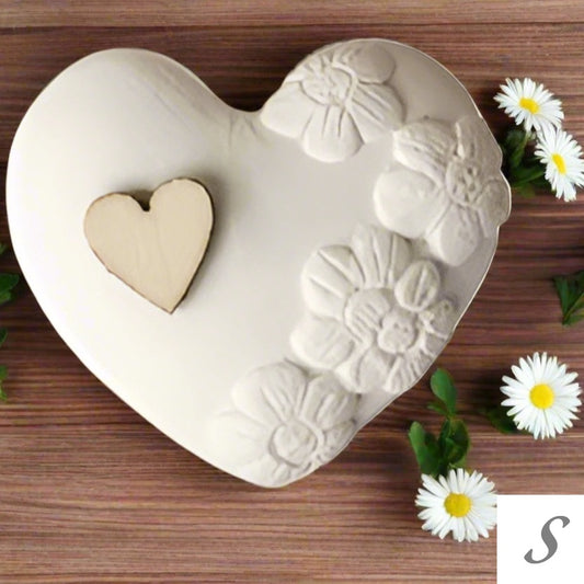 cuore fiori margherite gessetto fai da te bomboniere da profumare per ricordini souvenir segnaposto matrimonio compleanno anniversario san valentino festa della mamma