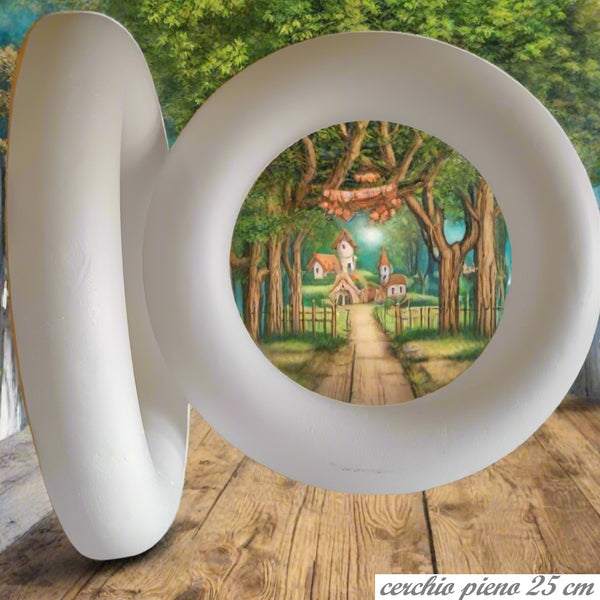 cerchio pieno 25 cm ghirlande fuoriporta anelli polistirolo per creare coroncine pasquali natalizie fuoriporta nascita addobbi decorazioni