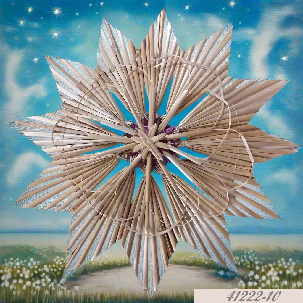 paglia intrecciata rafia ghirlandina stella coroncina di basi strutture da decorare biedermeier ghirlande fuoriporta fai da te Natale rustico uso decorazioni addobbi punta topper albero natalizio vetrinistica composizioni centrotavola floreali basi pasquali