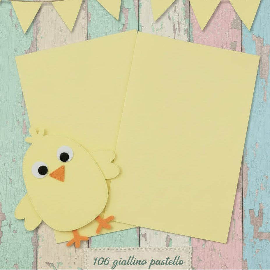 pulcino pupazzo e 106 Stafil giallino pastello colore gomma crepla fommy 1 mm soft sottile carta eva foam mousse foamy modellabile per creazioni con stampi per gomma fiori creare faccine bambole