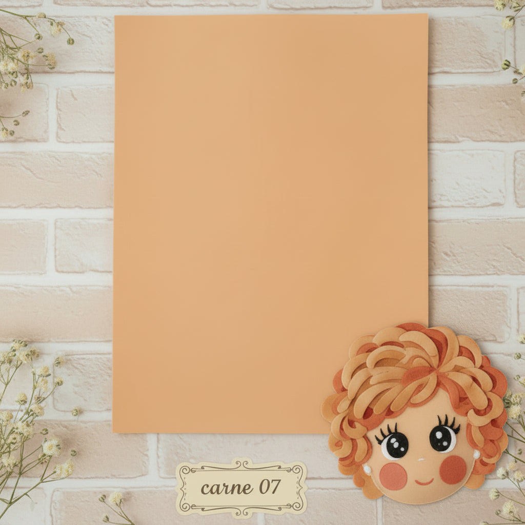 tinta carne per visi bamboline fai da te con gomma crepla carta eva fommy 2 mm stafil rotolo foam mousse 40 x 60 cm termomodellabile creativa da modellare