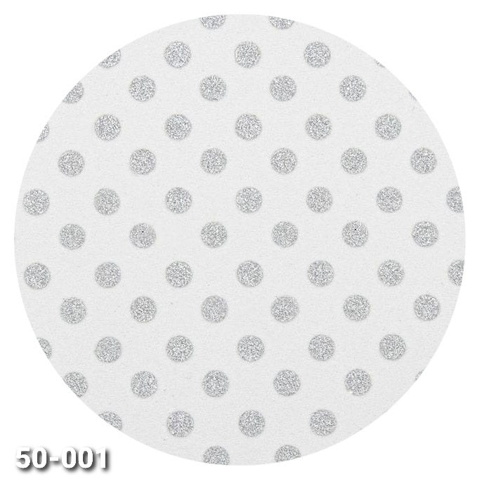 bianco pois argento glitter shop online vendita gomma crepla Natale fommy stampato fantasia per decorazioni natalizie albero vetrine packaging confezioni pacchi regalo